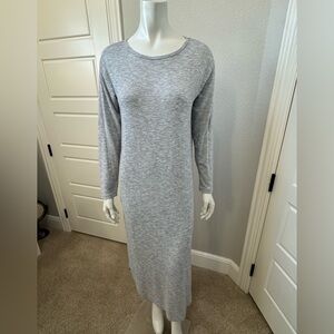 Z Supply Heather Gray Long Sleeve Dress